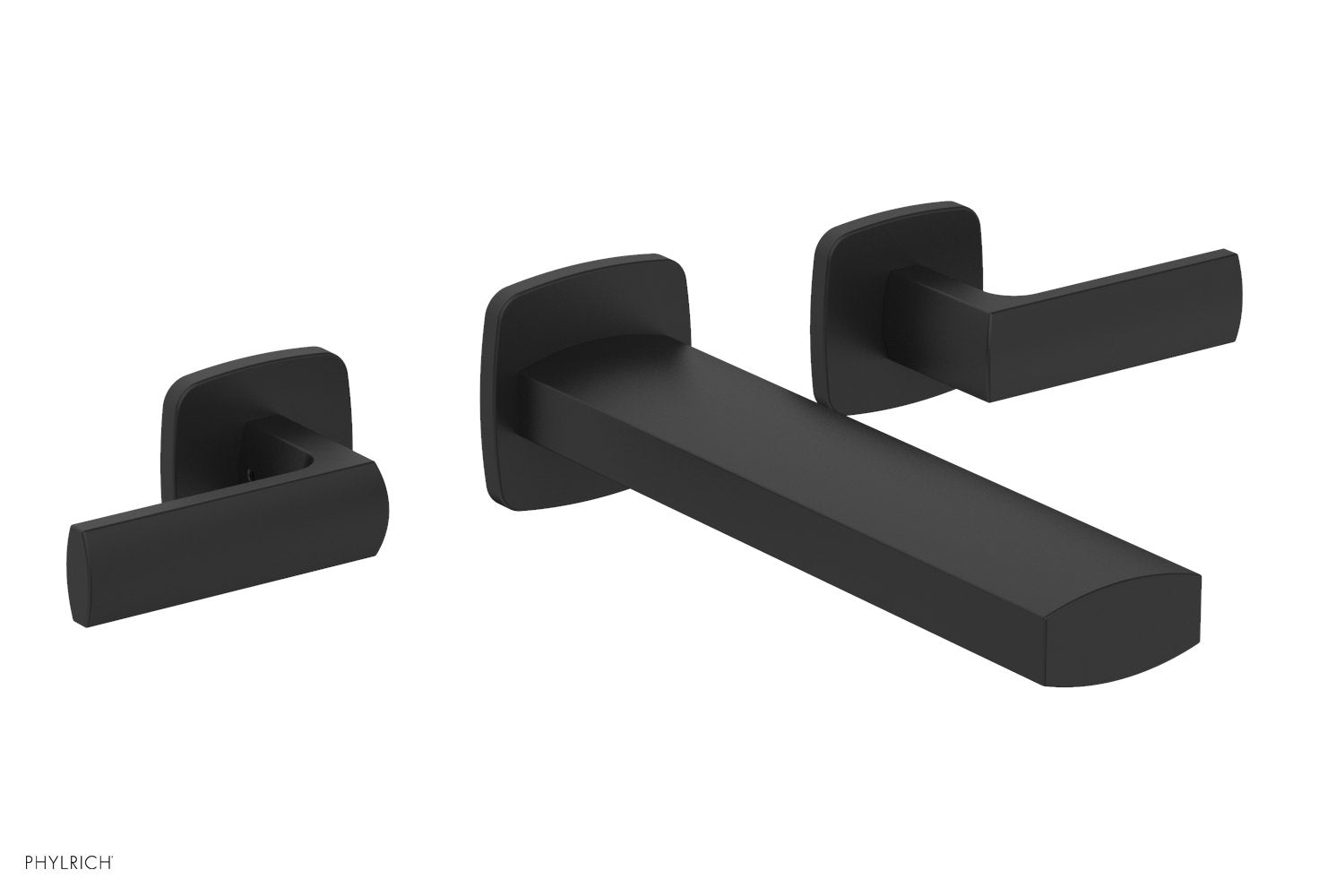 RADI Wall Lavatory Set   Lever Handles by Phylrich - Satin Nickel