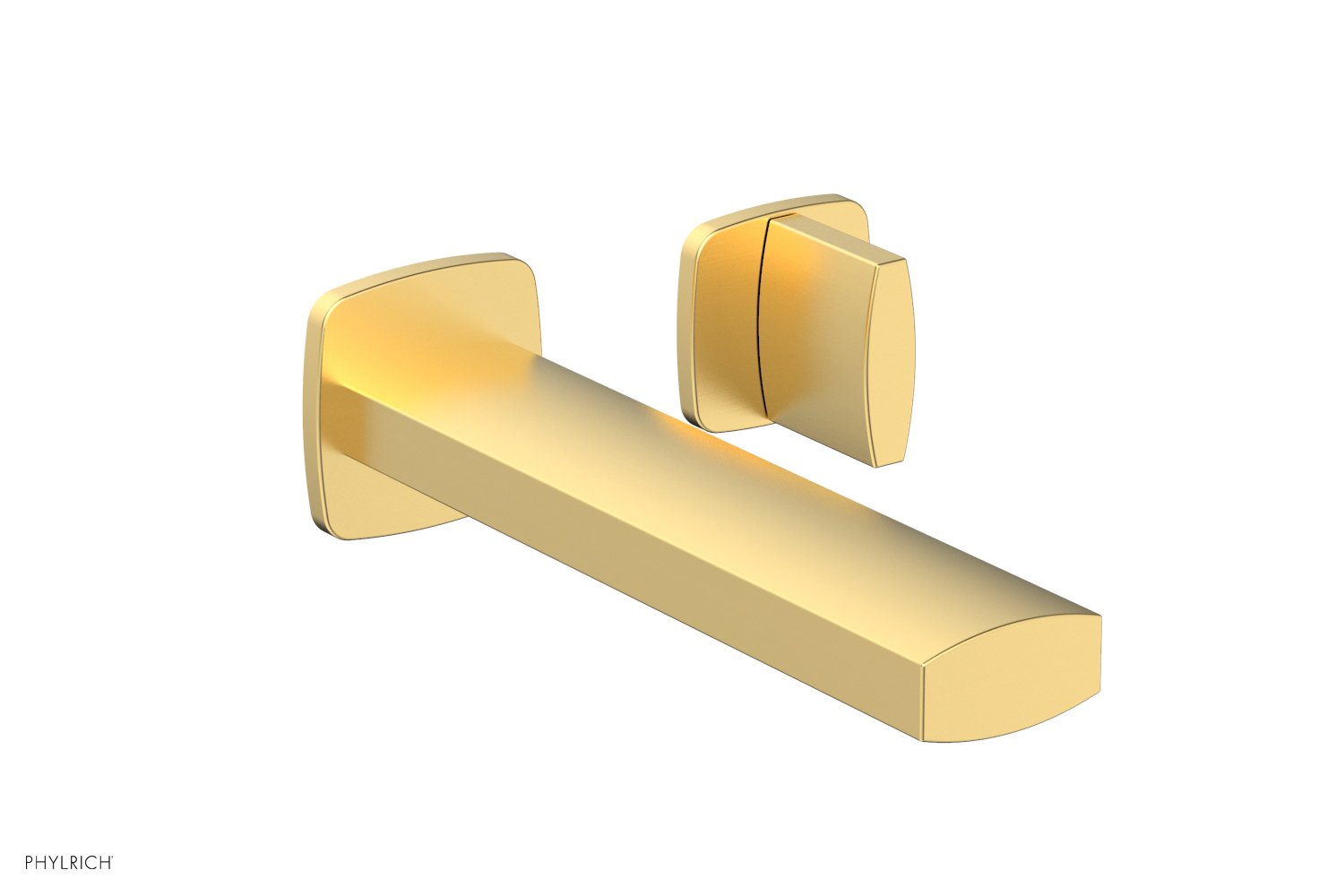 RADI Single Handle Wall Lavatory Set   Blade Handles by Phylrich - Burnished Gold