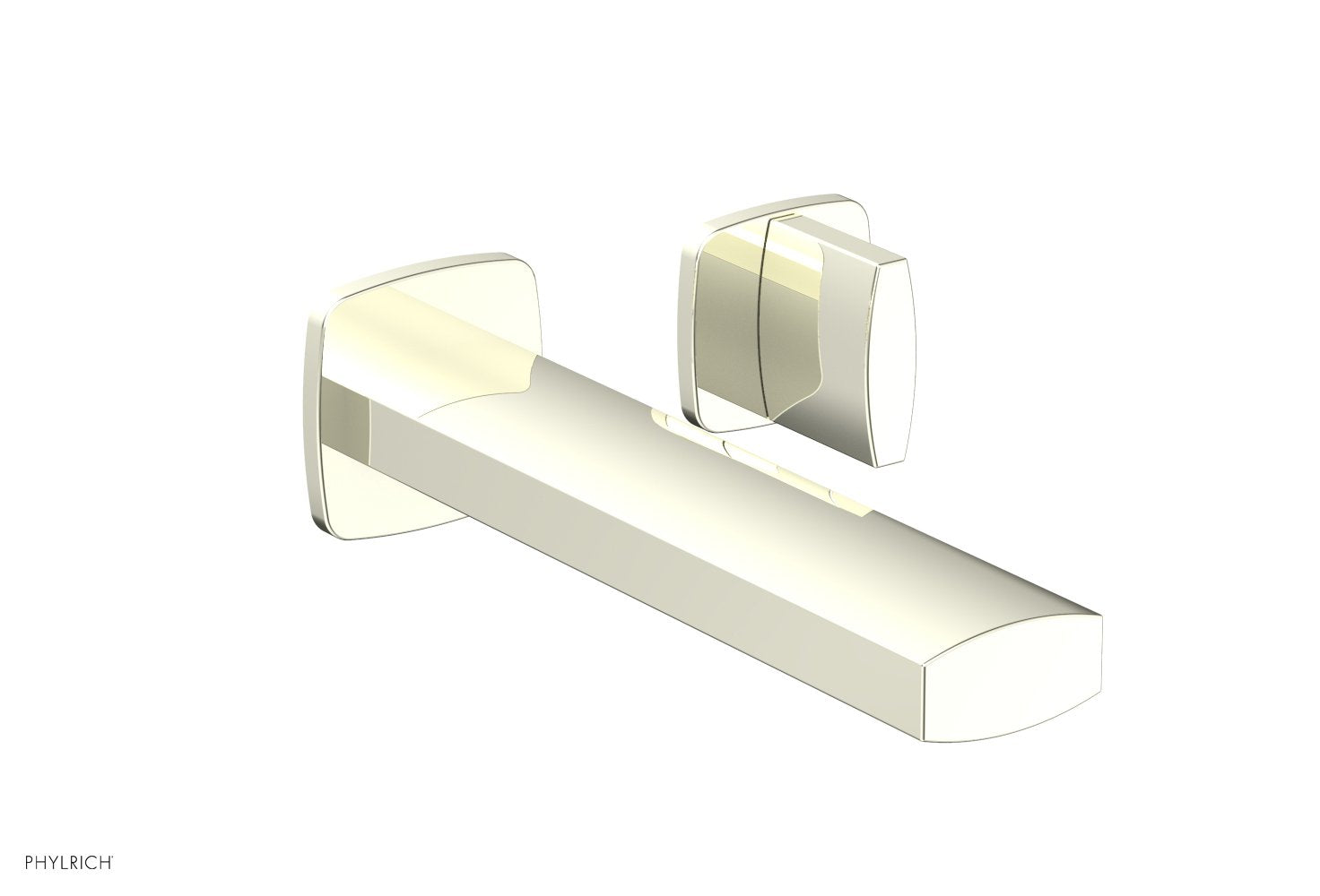 RADI Single Handle Wall Lavatory Set   Blade Handles by Phylrich - Burnished Nickel