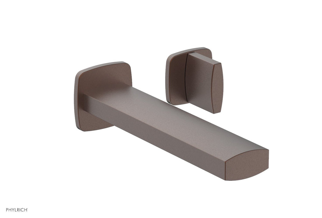 RADI Single Handle Wall Lavatory Set   Blade Handles by Phylrich - Weathered Copper