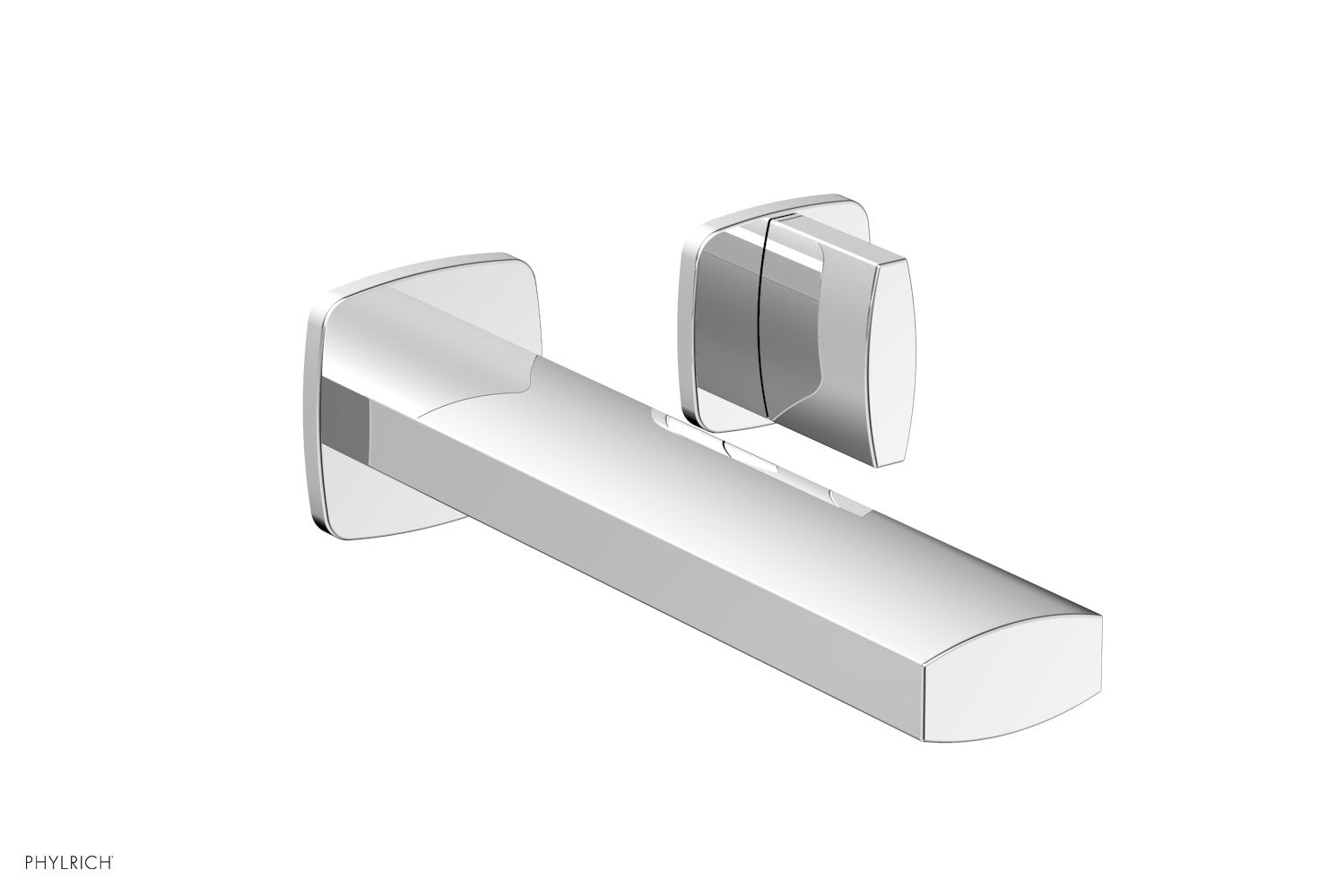 RADI Single Handle Wall Lavatory Set   Blade Handles by Phylrich - Polished Nickel
