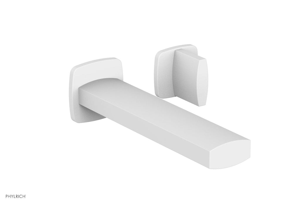 RADI Single Handle Wall Lavatory Set   Blade Handles by Phylrich - Satin White