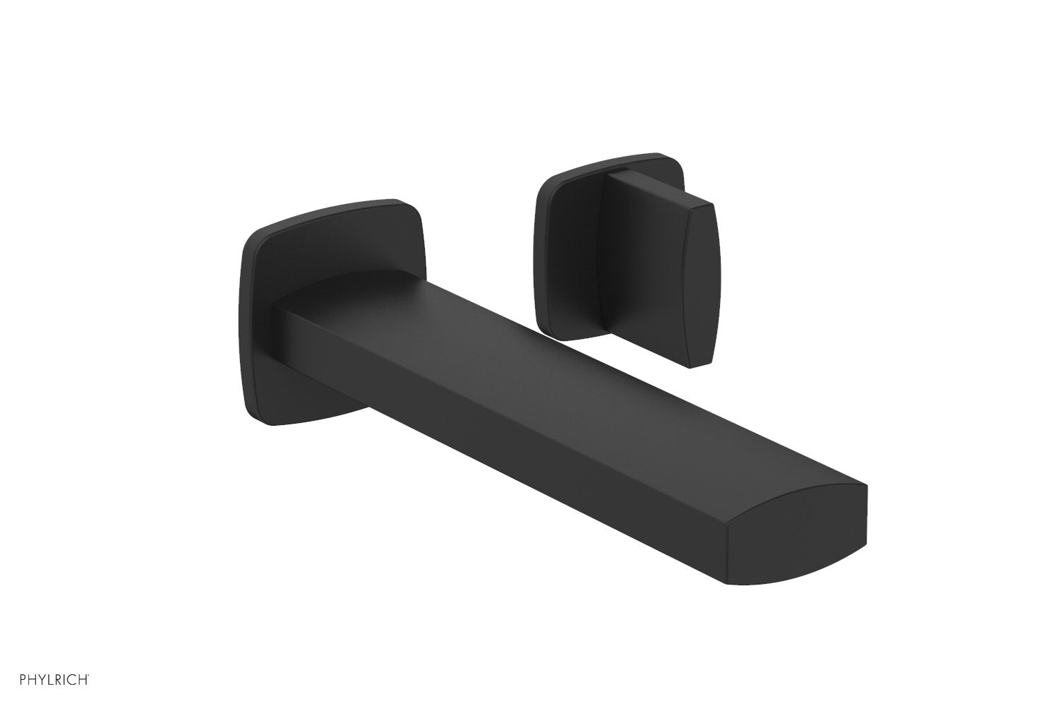 RADI Single Handle Wall Lavatory Set   Blade Handles by Phylrich - Satin Nickel