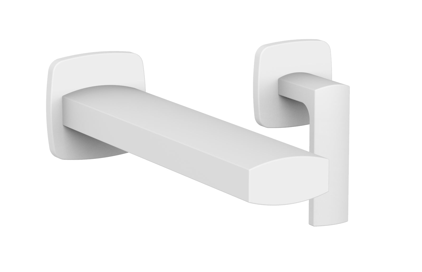 RADI Single Handle Wall Lavatory Set   Lever Handles by Phylrich - Satin White