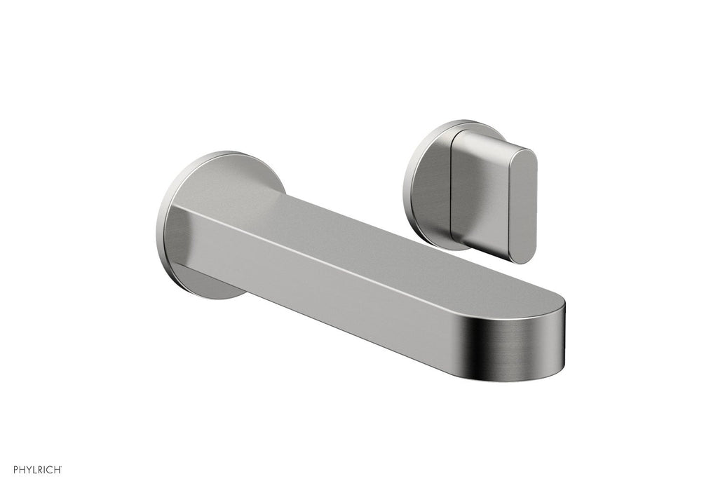 ROND Single Handle Wall Lavatory Set   Blade Handles by Phylrich - Pewter