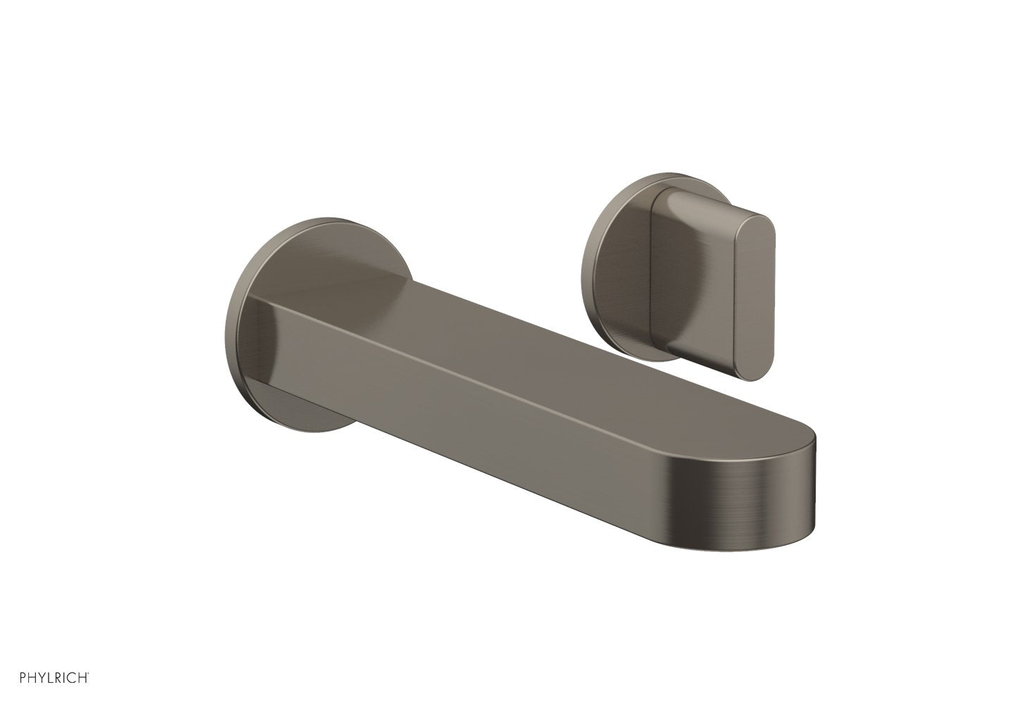 ROND Single Handle Wall Lavatory Set   Blade Handles by Phylrich - Burnished Nickel