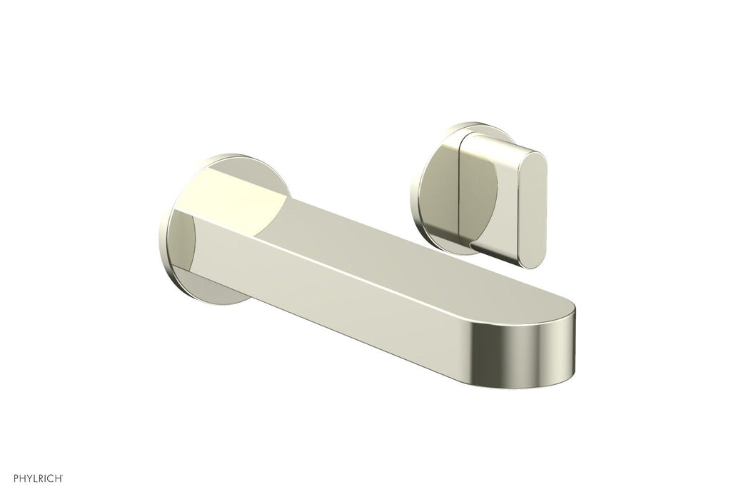ROND Single Handle Wall Lavatory Set   Blade Handles by Phylrich - Polished Brass Uncoated