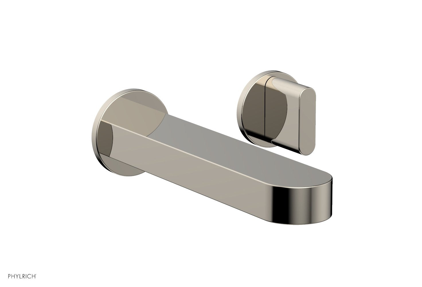 ROND Single Handle Wall Lavatory Set   Blade Handles by Phylrich - Polished Chrome