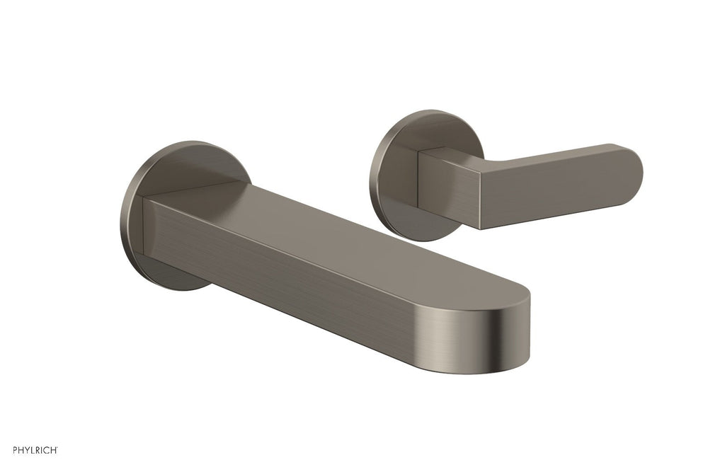 ROND Single Handle Wall Lavatory Set   Lever Handles by Phylrich - Polished Chrome