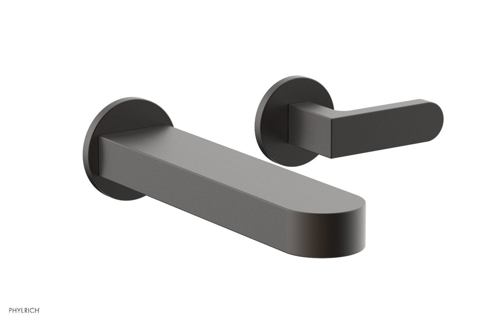 ROND Single Handle Wall Lavatory Set   Lever Handles by Phylrich - Oil Rubbed Bronze