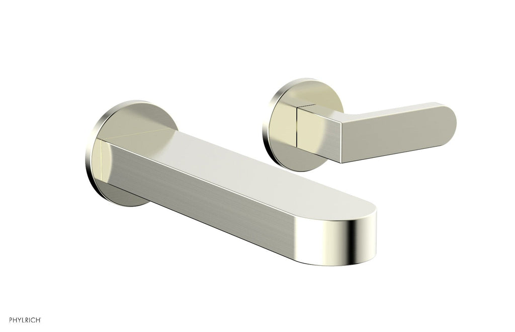 ROND Single Handle Wall Lavatory Set   Lever Handles by Phylrich - Polished Brass