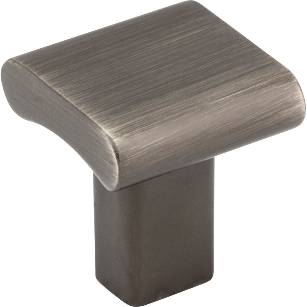 Square Park Cabinet Knob by Elements - Brushed Pewter