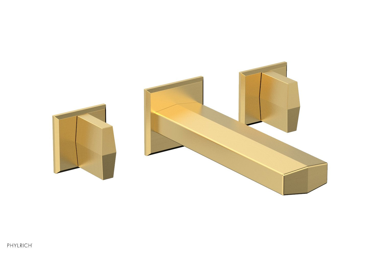 DIAMA Wall Lavatory Set   Blade Handles by Phylrich - Polished Chrome