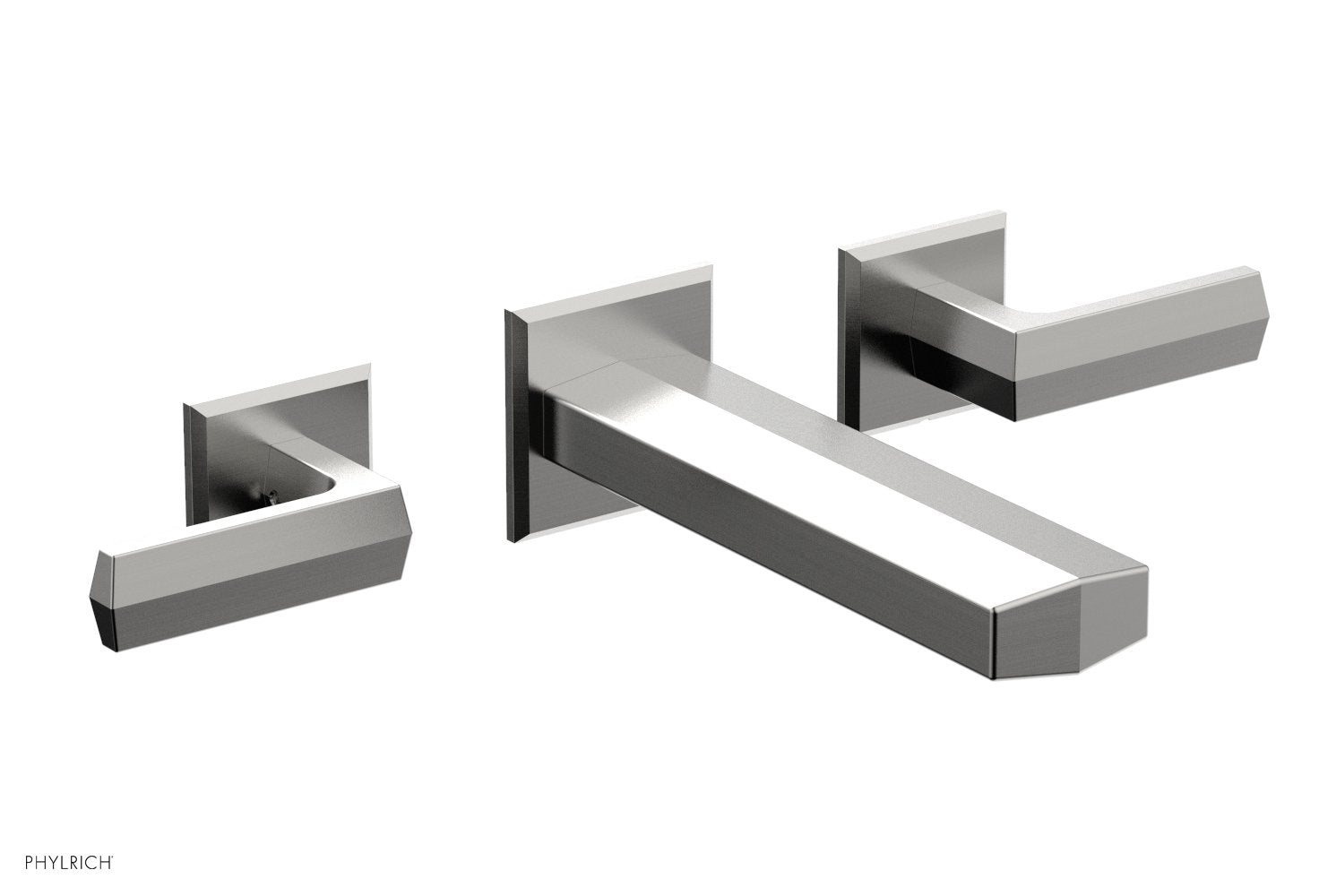 DIAMA Wall Lavatory Set   Lever Handles by Phylrich - Polished Brass Uncoated