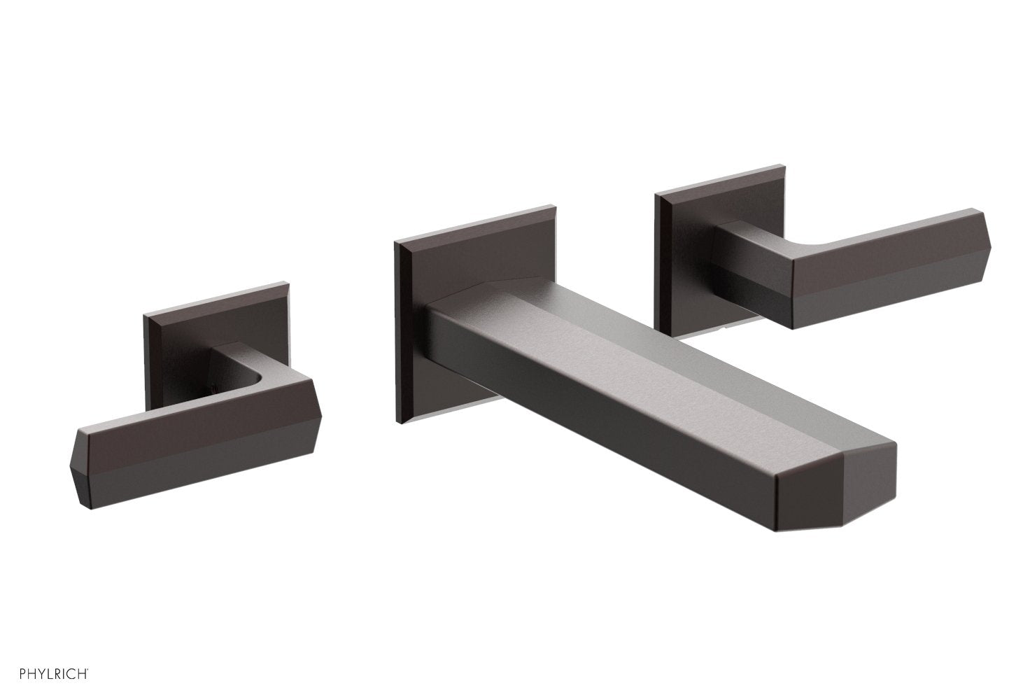 DIAMA Wall Lavatory Set   Lever Handles by Phylrich - Satin Brass