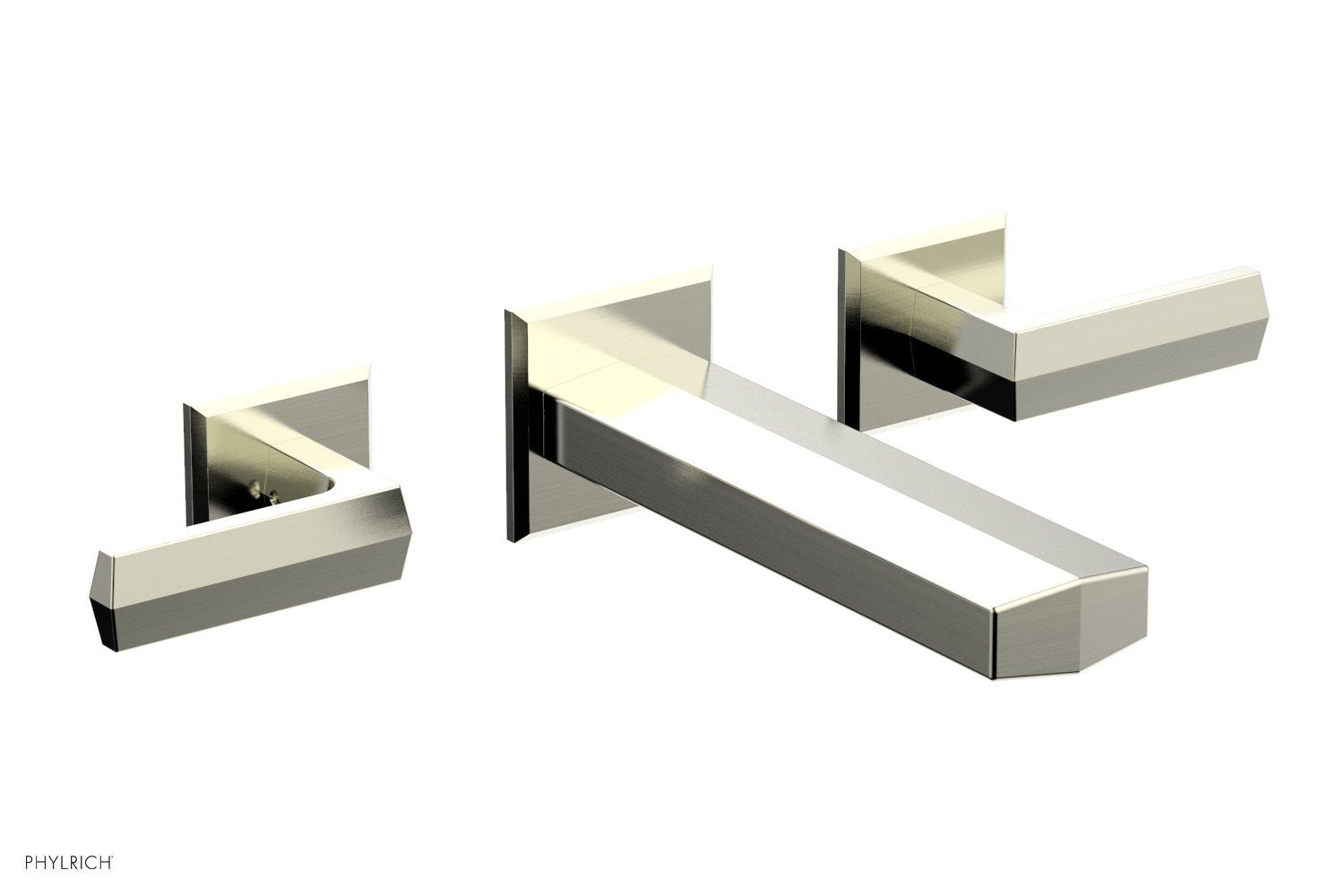 DIAMA Wall Lavatory Set   Lever Handles by Phylrich - Polished Gold