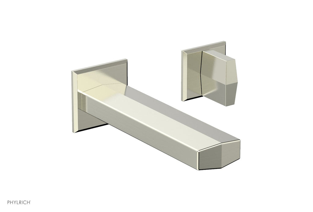 DIAMA Single Handle Wall Lavatory Set   Blade Handles by Phylrich - Polished Brass