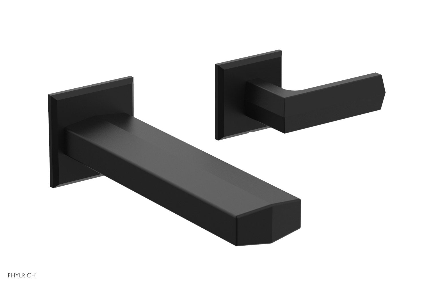 DIAMA Single Handle Wall Lavatory Set   Lever Handles by Phylrich - Polished Brass