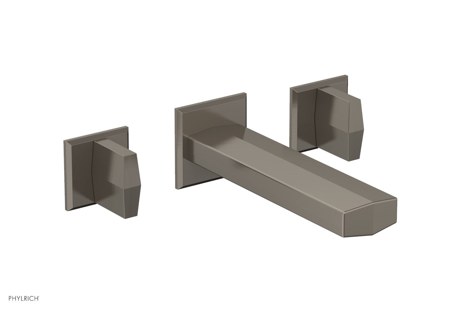 DIAMA Wall Tub Set   Blade Handles by Phylrich - Burnished Nickel