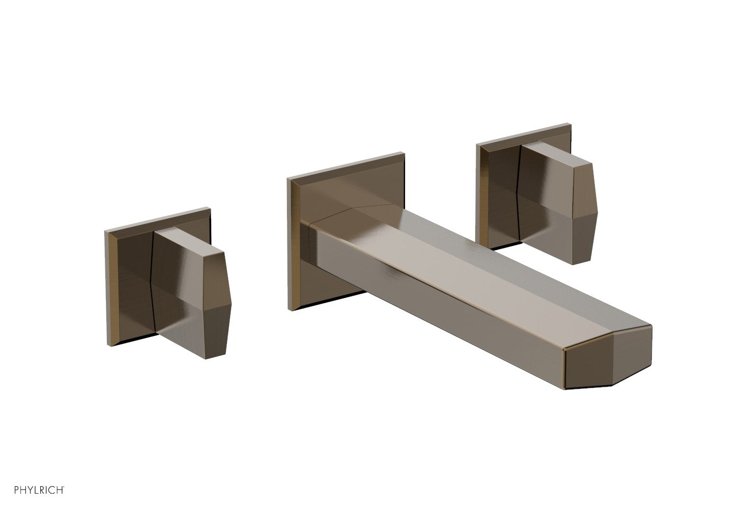 DIAMA Wall Tub Set   Blade Handles by Phylrich - Antique Bronze