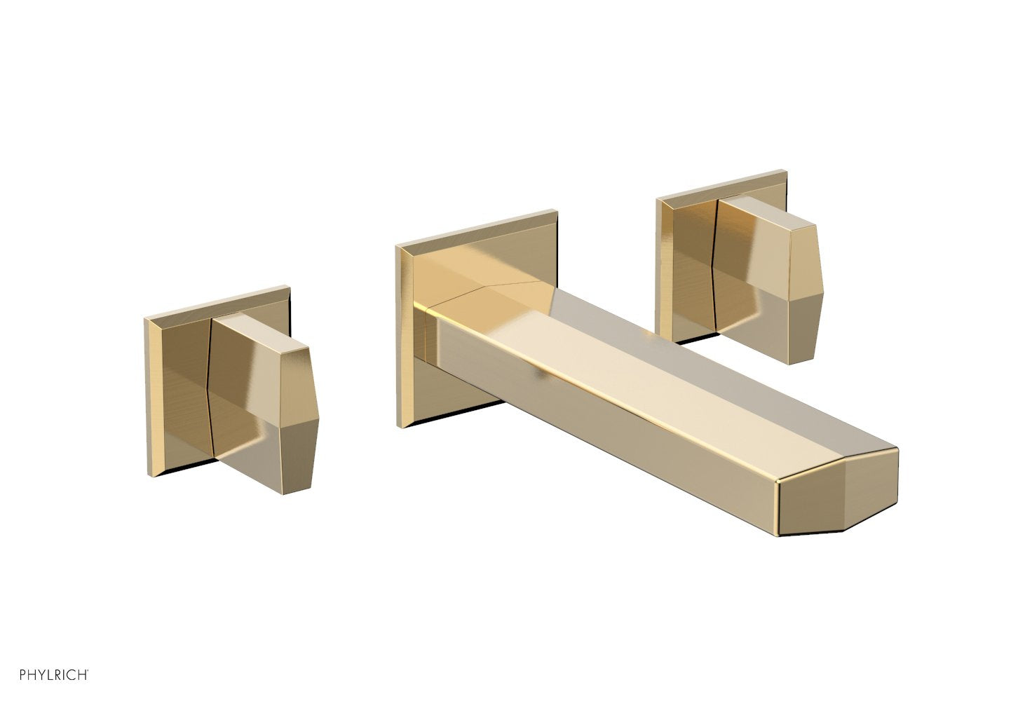 DIAMA Wall Tub Set   Blade Handles by Phylrich - Polished Nickel