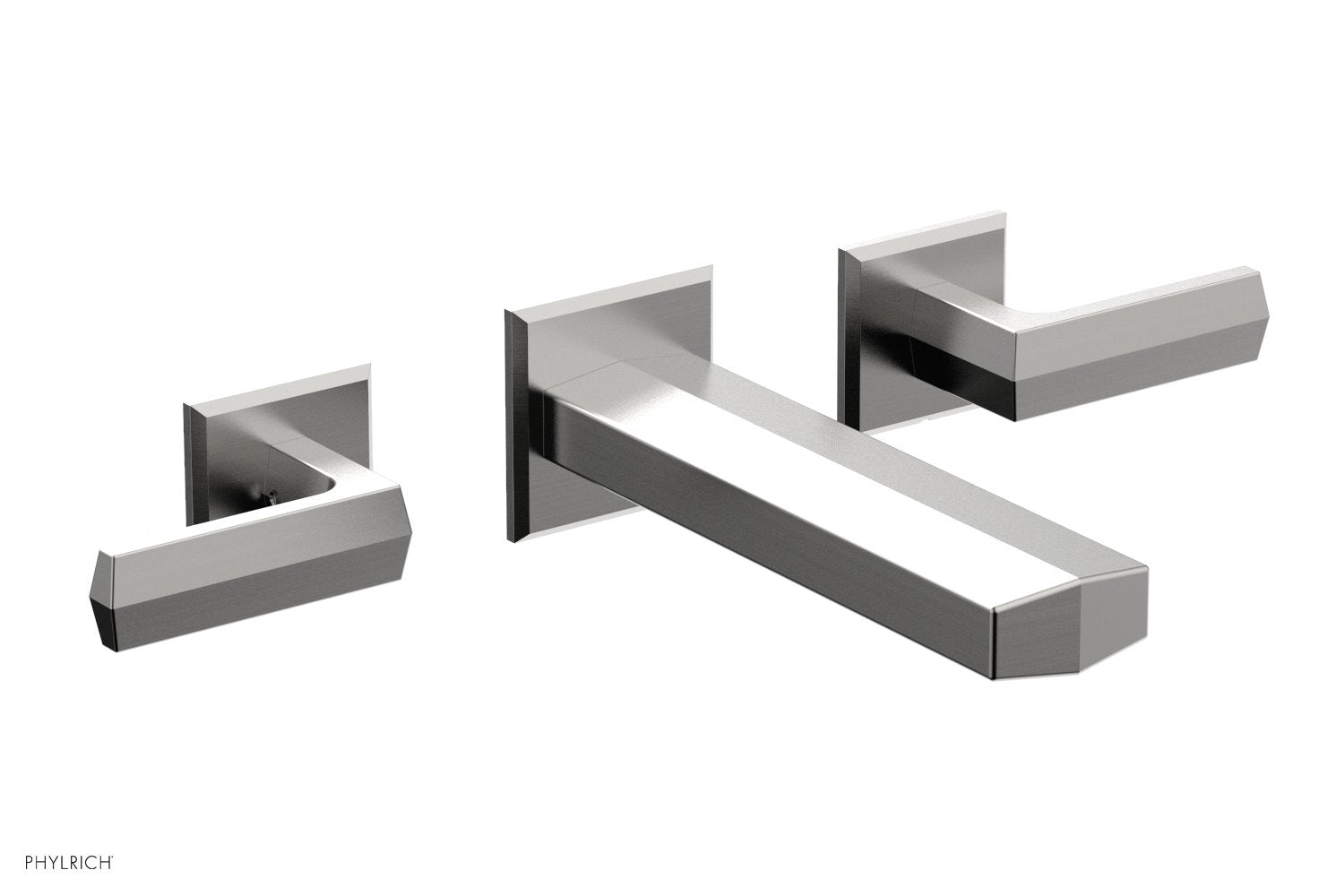 DIAMA Wall Tub Set   Lever Handles by Phylrich - Satin Chrome