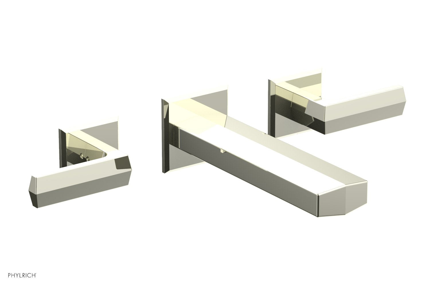 DIAMA Wall Tub Set   Lever Handles by Phylrich - Burnished Nickel