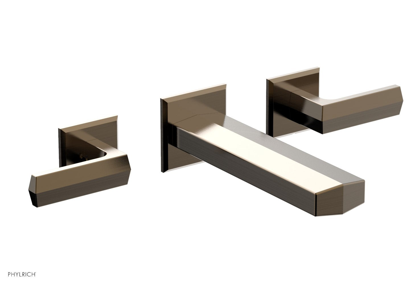 DIAMA Wall Tub Set   Lever Handles by Phylrich - Antique Brass