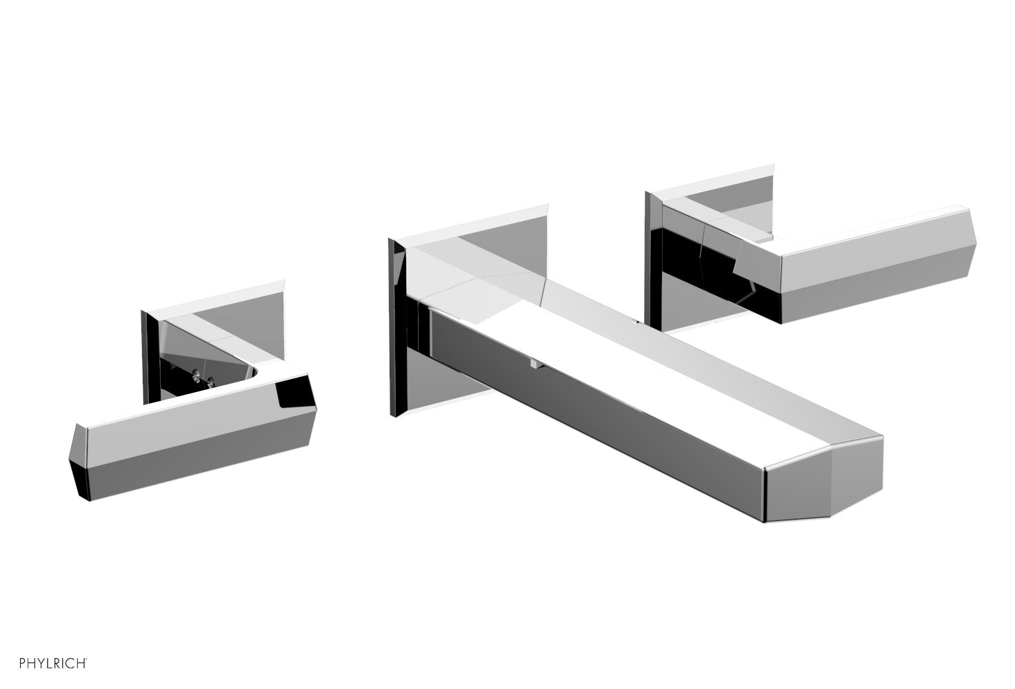 DIAMA Wall Tub Set   Lever Handles by Phylrich - Polished Chrome