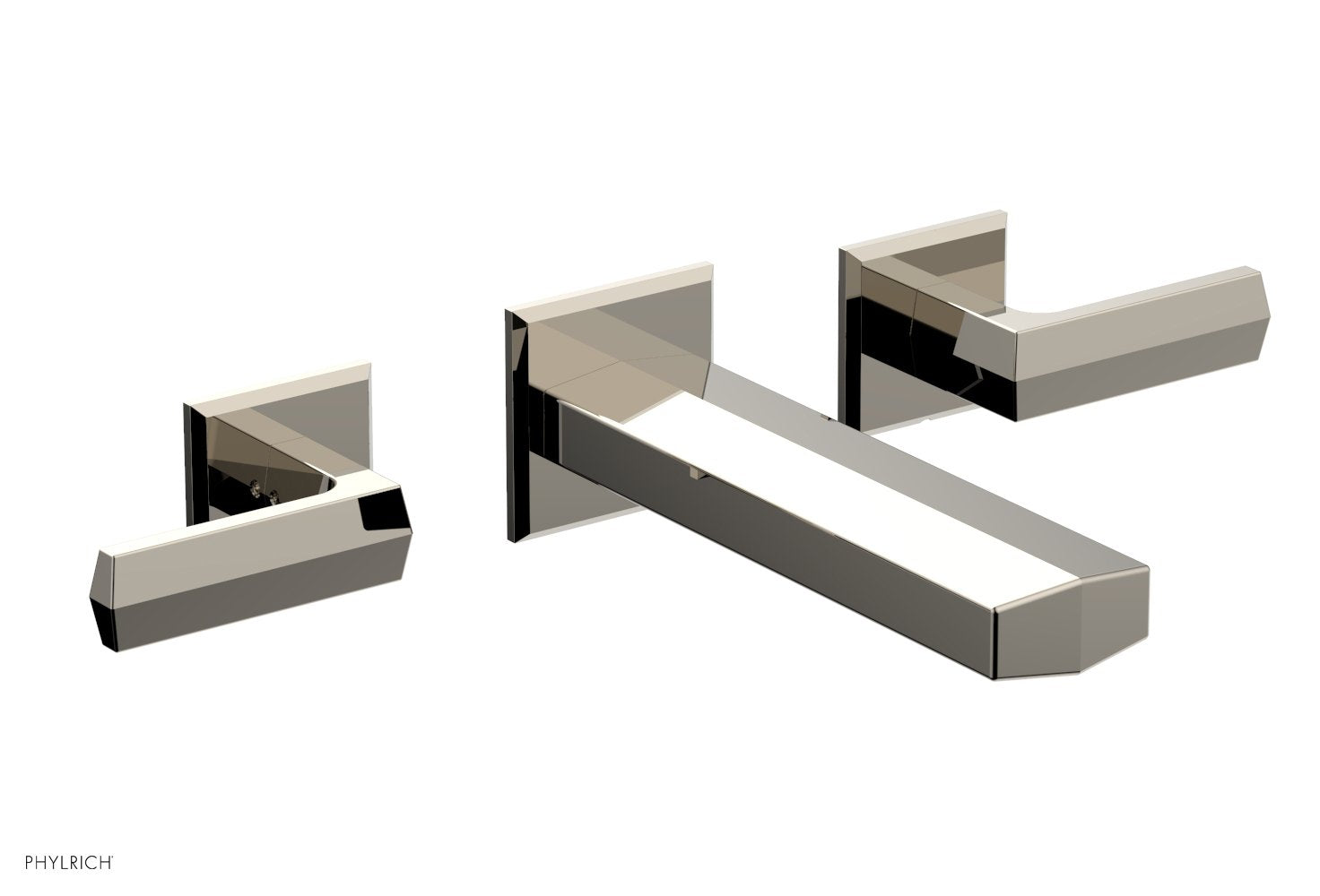 DIAMA Wall Tub Set   Lever Handles by Phylrich - Polished Nickel