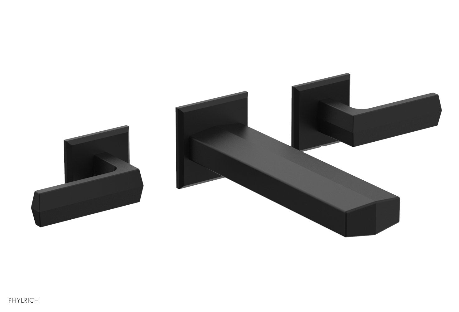 DIAMA Wall Tub Set   Lever Handles by Phylrich - Matte Black