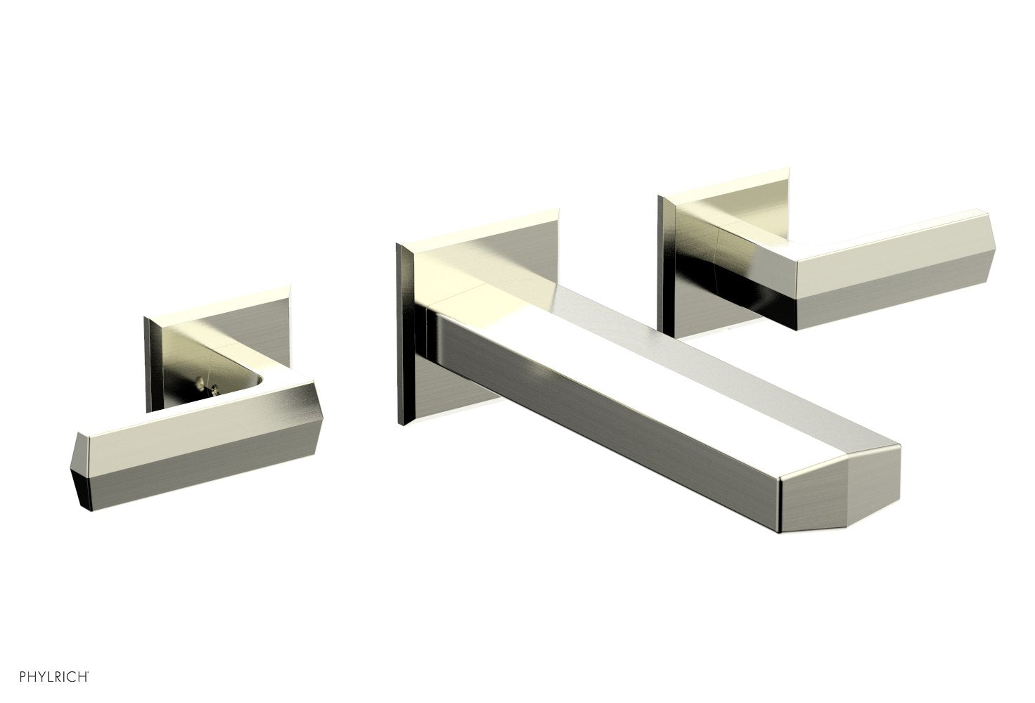 DIAMA Wall Tub Set   Lever Handles by Phylrich - Satin Nickel