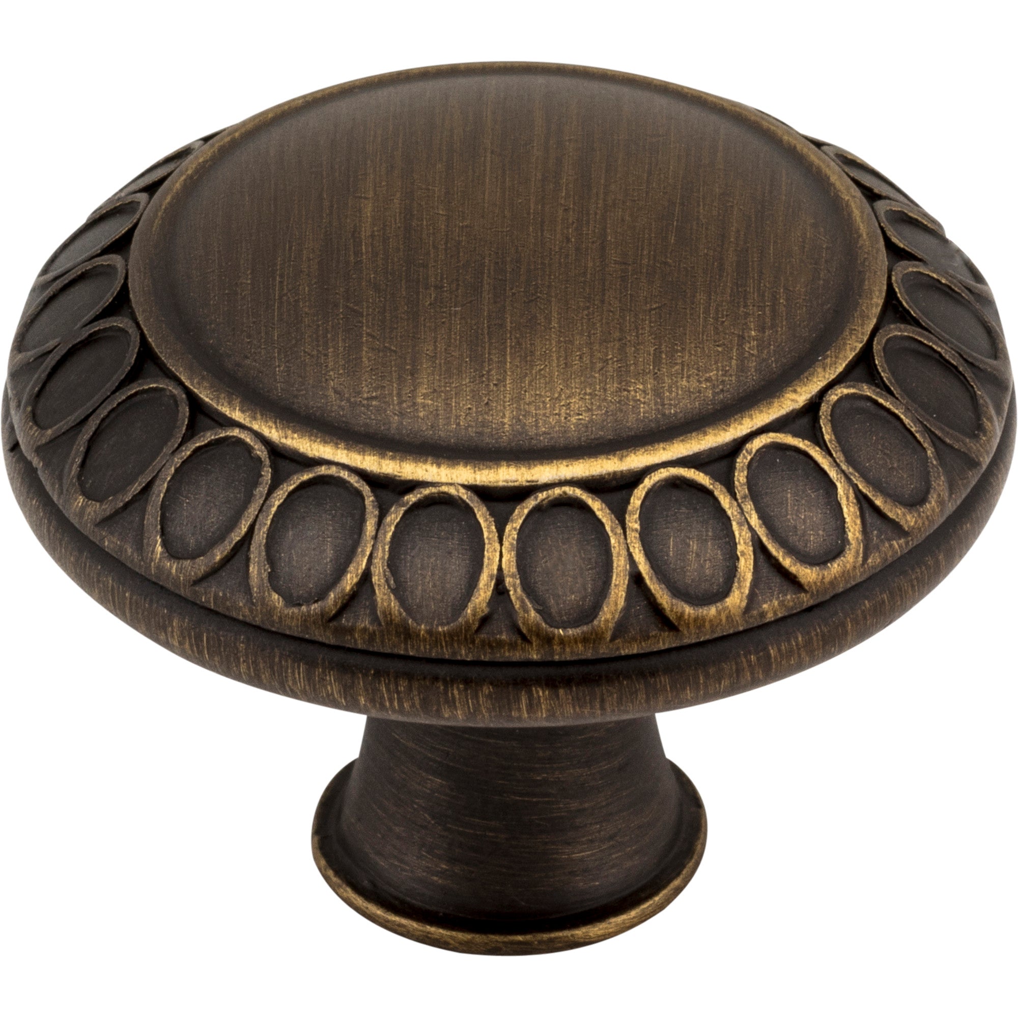 Symphony Cabinet Knob by Jeffrey Alexander - Antique Brushed Satin Brass