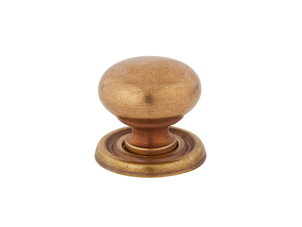 Cotswold Bun Cabinet Knob by Armac Martin - 19mm - Burnished Brass
