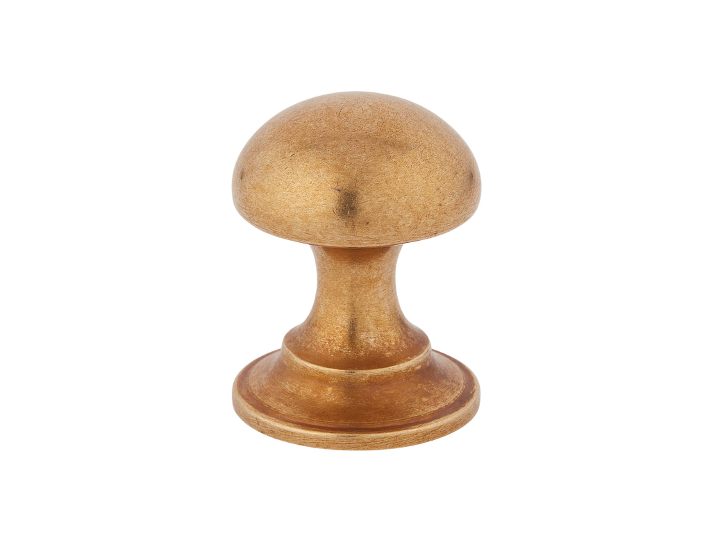 Cotswold Mushroom Cabinet Knob by Armac Martin - 19mm - Burnished Brass