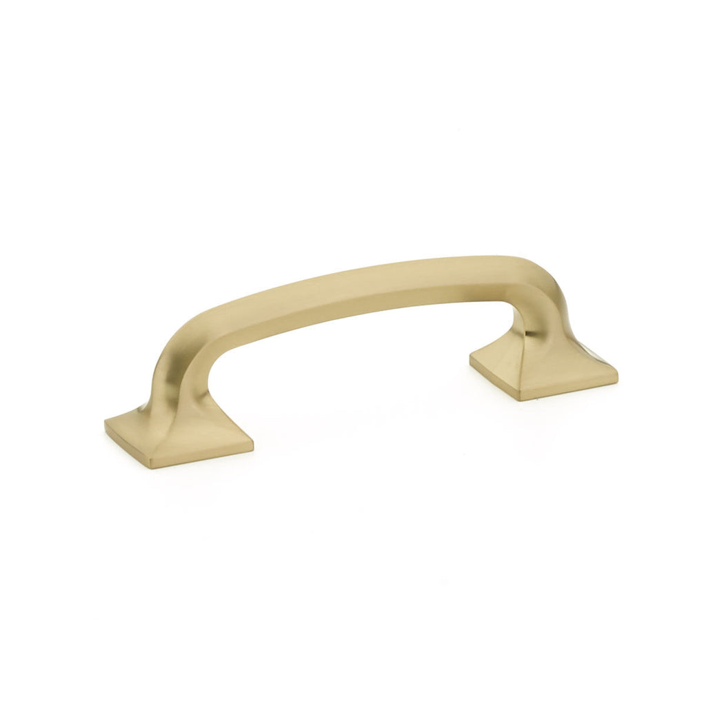 Northport Square Pull by Schaub - Signature Satin Brass - New York Hardware