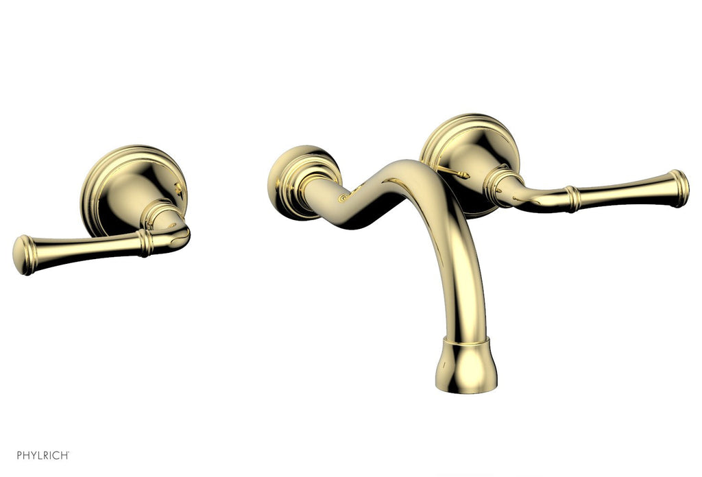 COINED Wall Lavatory Set by Phylrich - Polished Brass