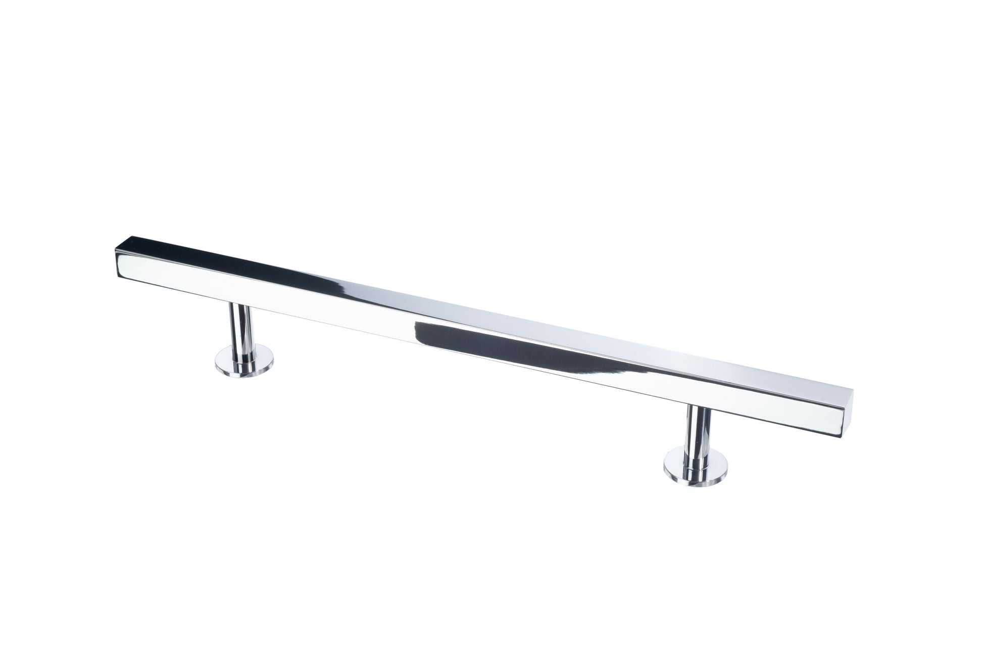 Square Bar Refrigerator Handle by Lew's Hardware - 9" - Polished Chrome - New York Hardware
