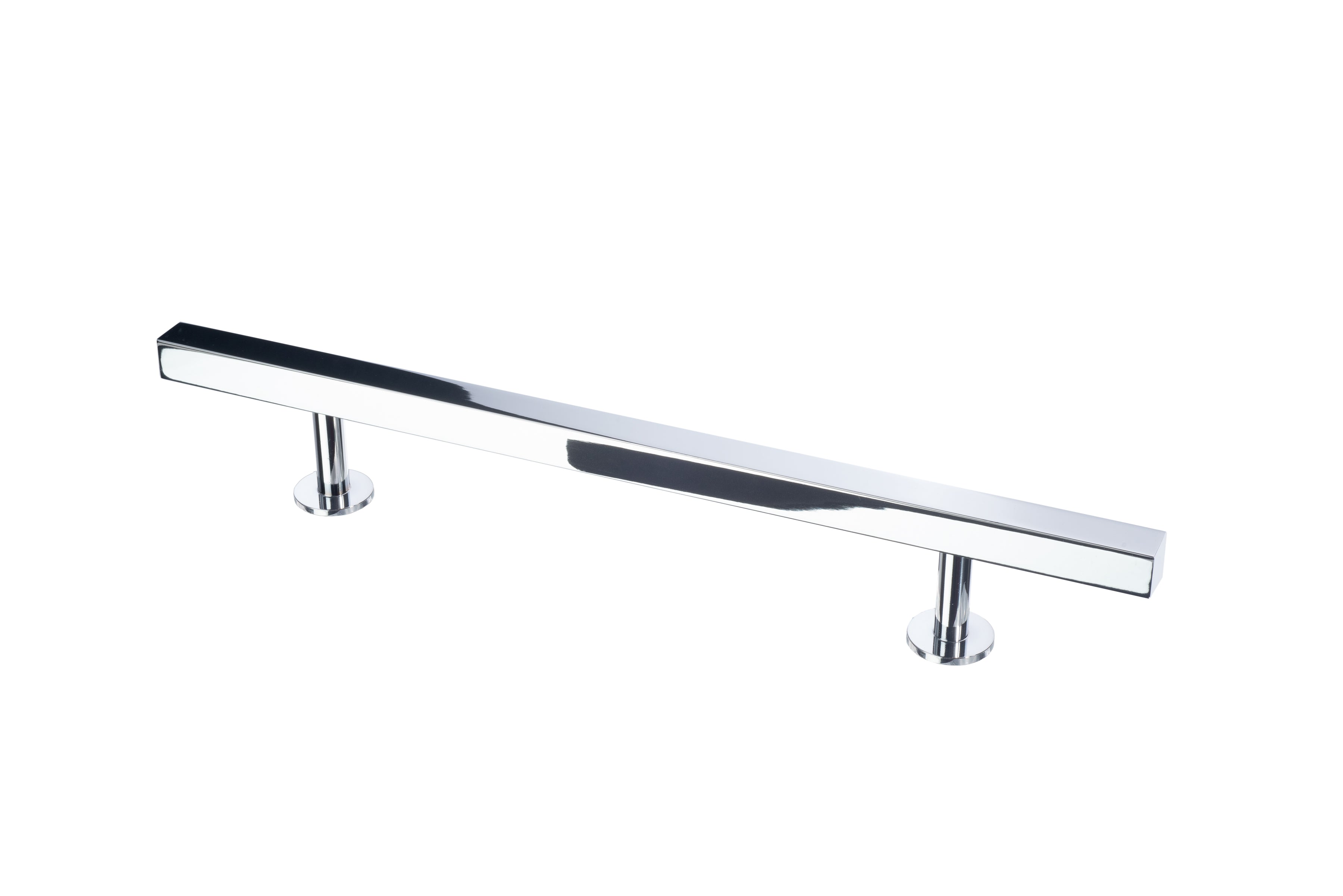 Square Bar Refrigerator Handle by Lew's Hardware - 9" - Polished Chrome - New York Hardware