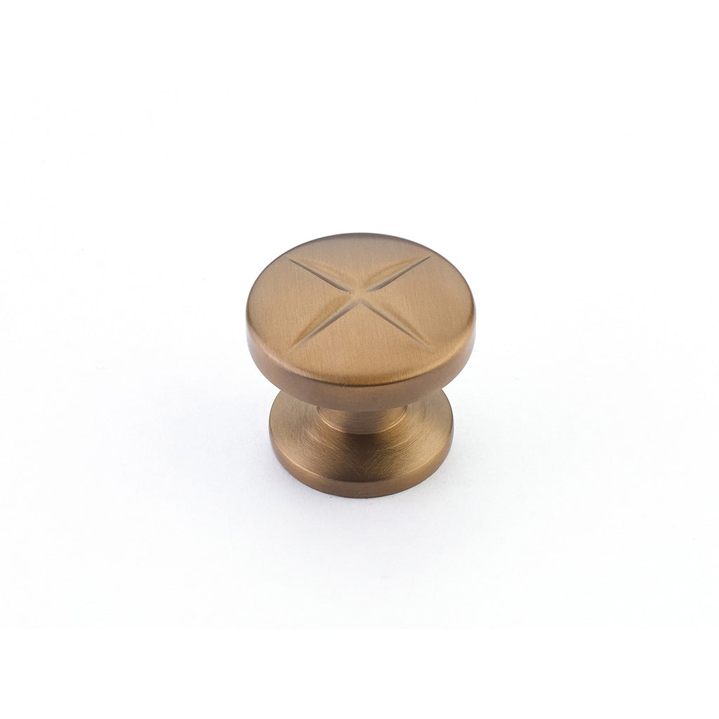 Northport Round Knob by Schaub - Brushed Bronze - New York Hardware