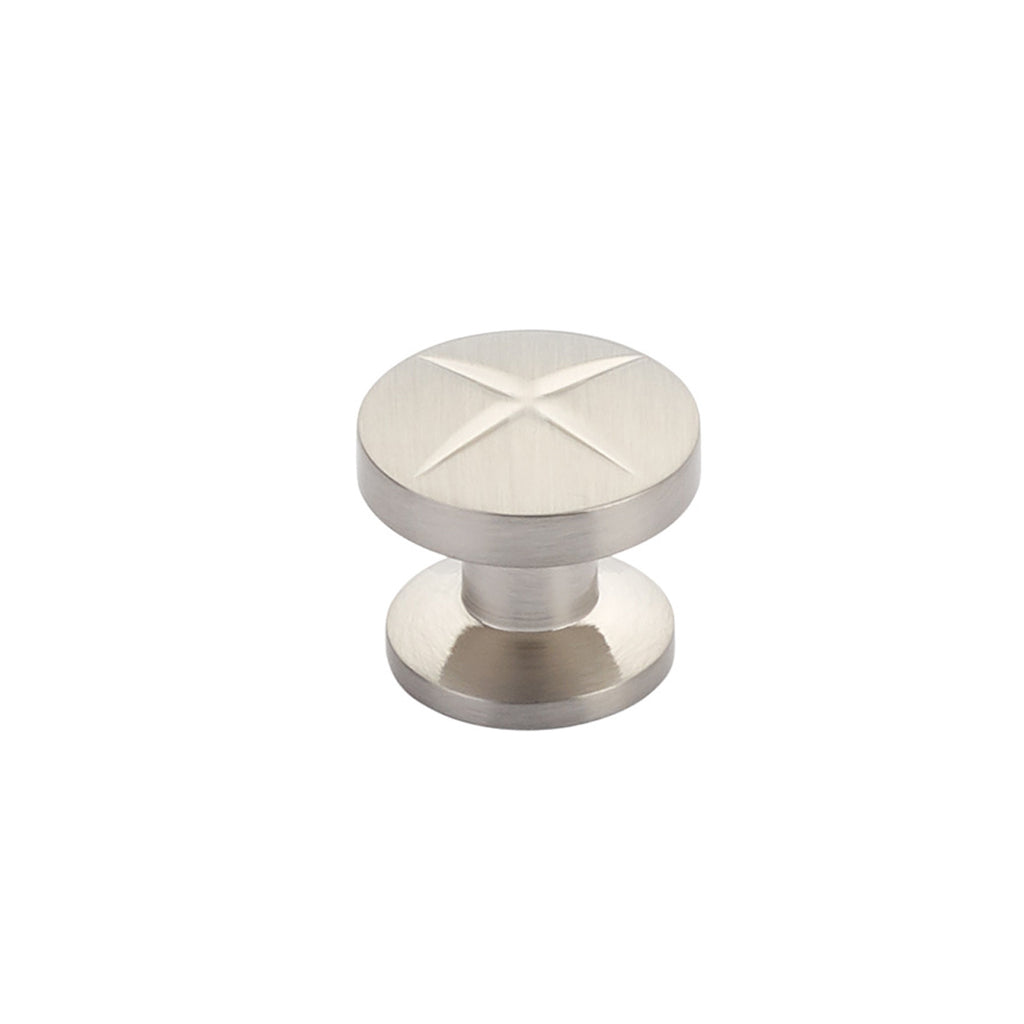 Northport Round Knob by Schaub - Brushed Nickel - New York Hardware