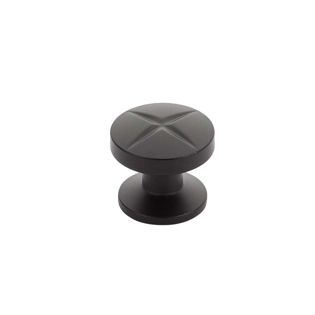 Northport Round Knob by Schaub - Matte Black - New York Hardware