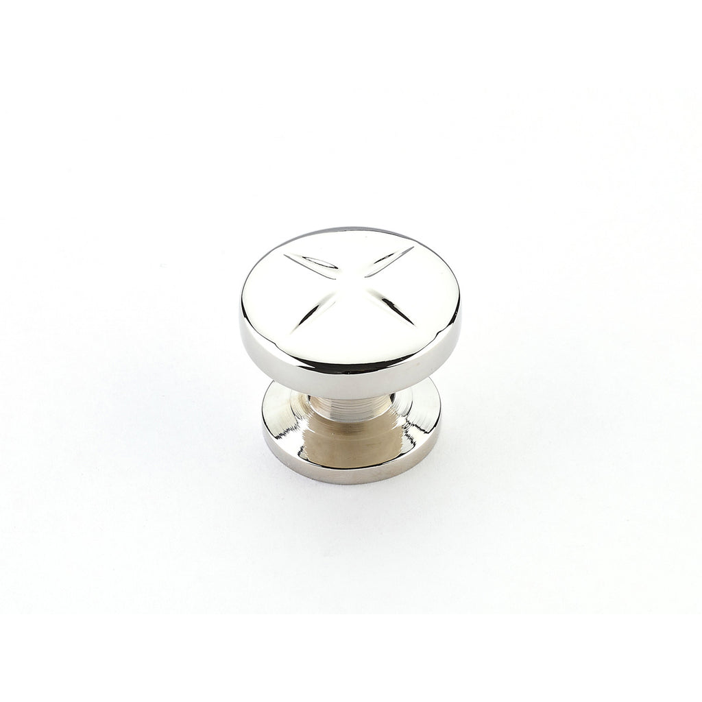 Northport Round Knob by Schaub - Polished Nickel - New York Hardware