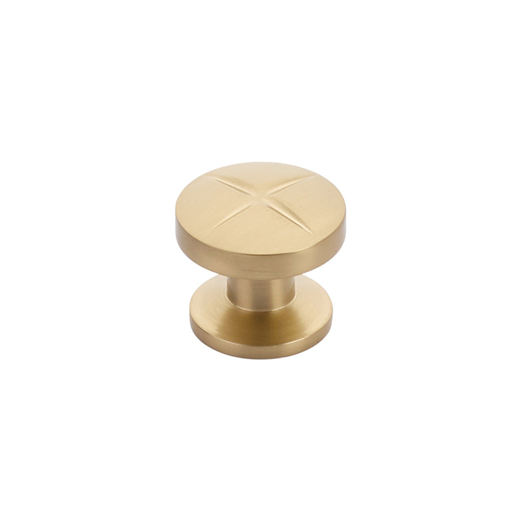 Northport Round Knob by Schaub - Signature Satin Brass - New York Hardware