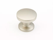 Northport Smooth Round Knob by Schaub - Satin Nickel - New York Hardware