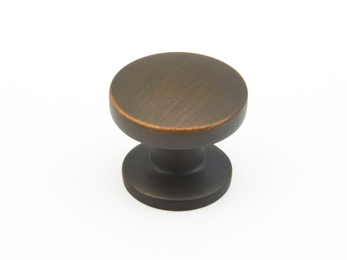 Northport Smooth Round Knob by Schaub - Ancient Bronze - New York Hardware