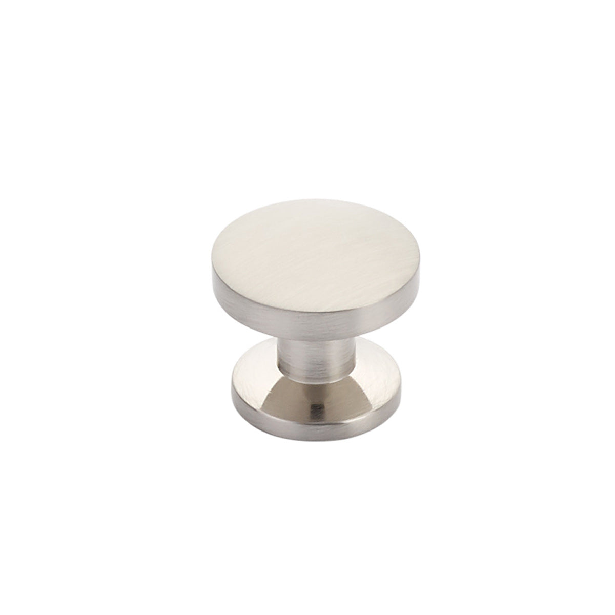 Northport Smooth Round Knob by Schaub - Brushed Nickel - New York Hardware