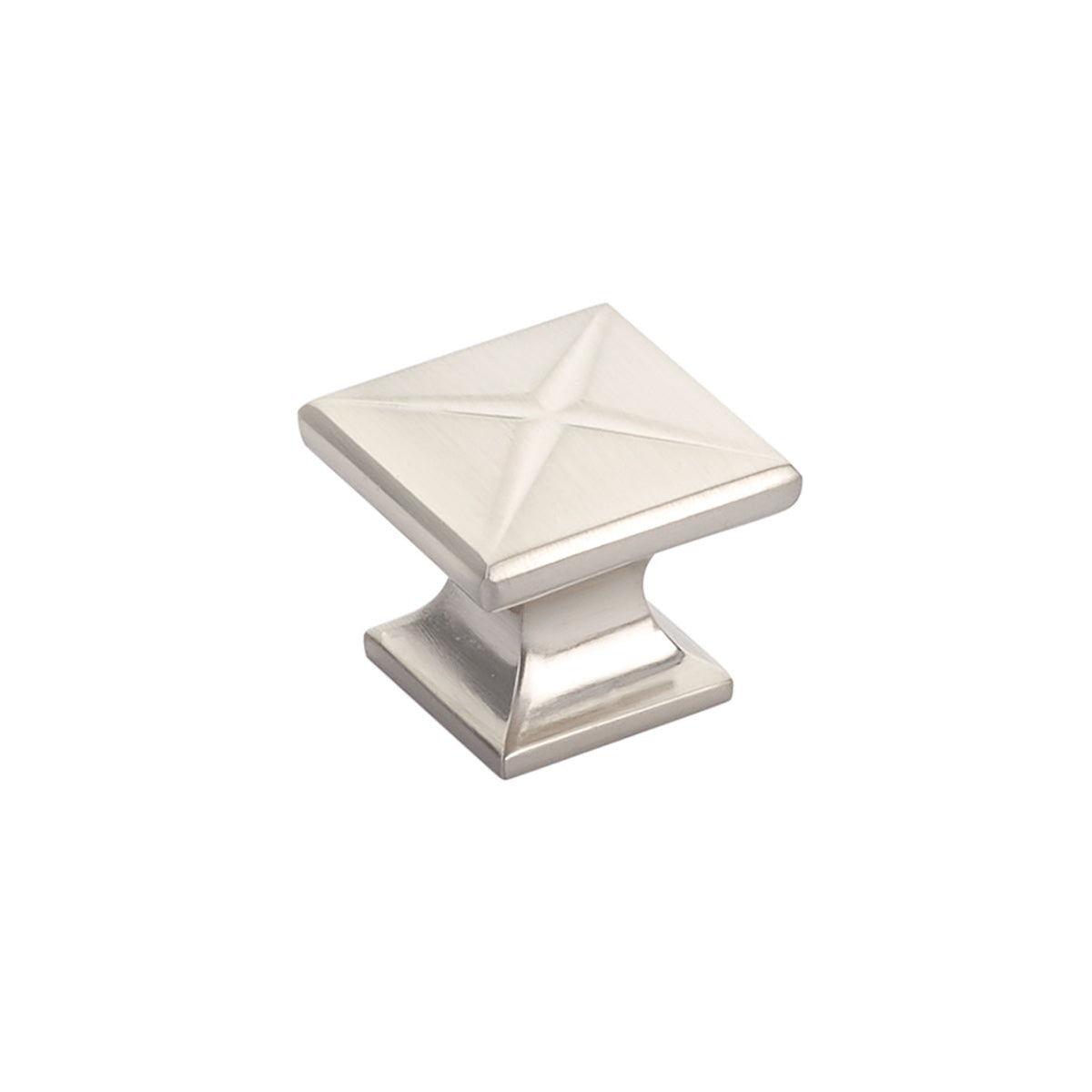 Northport Square Knob by Schaub - Brushed Nickel - New York Hardware