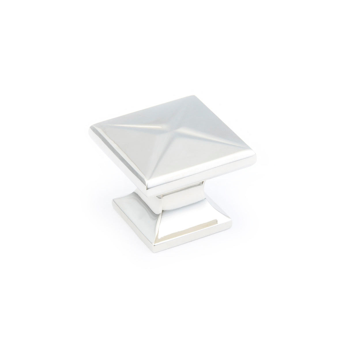 Northport Square Knob by Schaub - Polished Nickel - New York Hardware