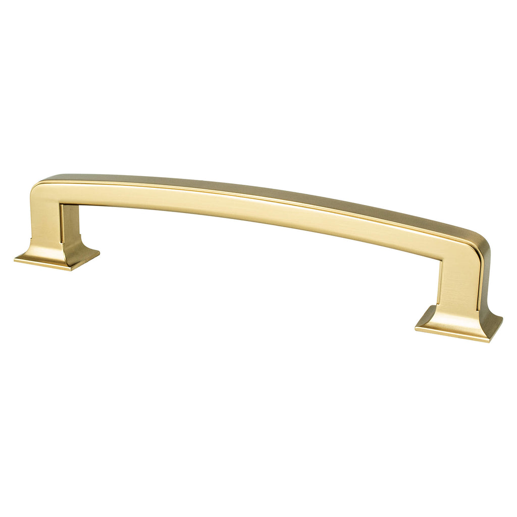 Modern Brushed Gold - 160mm - Hearthstone Pull by Berenson - New York Hardware